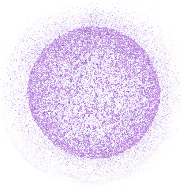 purple glitter circle